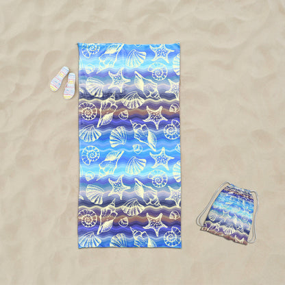 praktisches Strandtuch mit integriertem Tragetaschen-Design Brehn