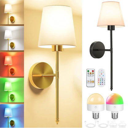 Wandmontierte Lampe
