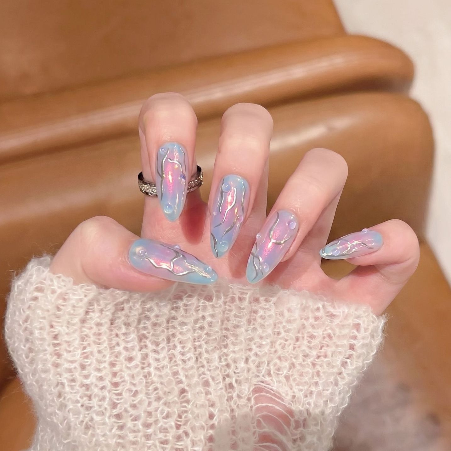Iridescent Press-On Nagelset Brehn
