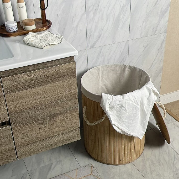 Aufbewahrungskorb mit Natürlichem Bambusdesign Brehn