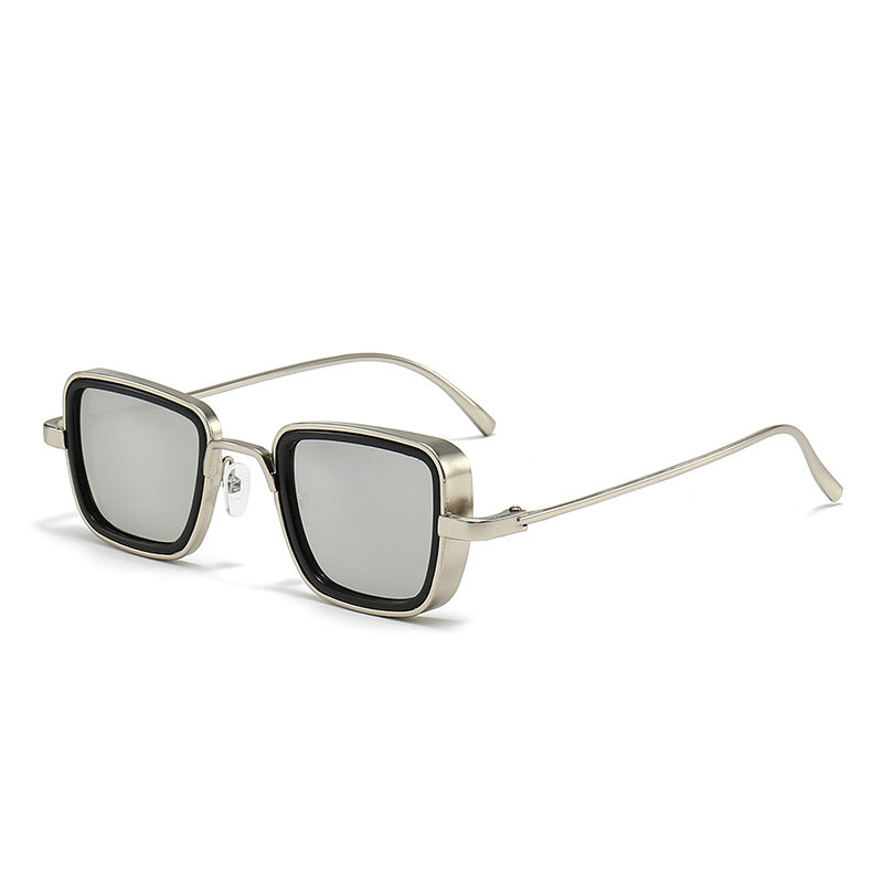 Damen stilvolle quadratische Sonnenbrille mit elegantem Metallrahmen Brehn
