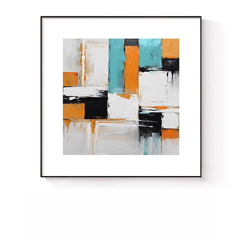 Abstrakte expressionistische Leinwandkunst für Wände