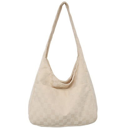 Stylische karos-muster hobo-tasche