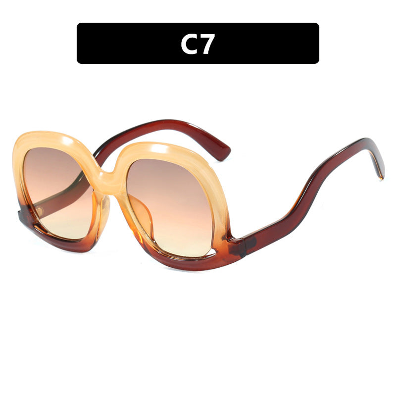 Damen oversized Sonnenbrille mit modischem Design Brehn
