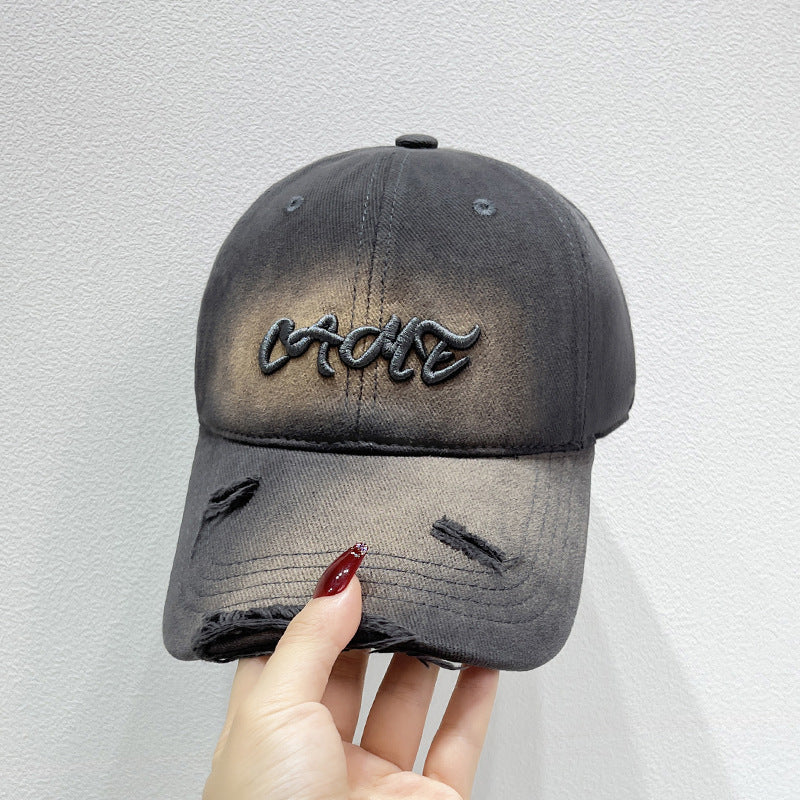 Herren Distressed Front Bestickte Baseballkappe Brehn