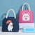 Verspielte isolierte Lunch-Tasche Brehn