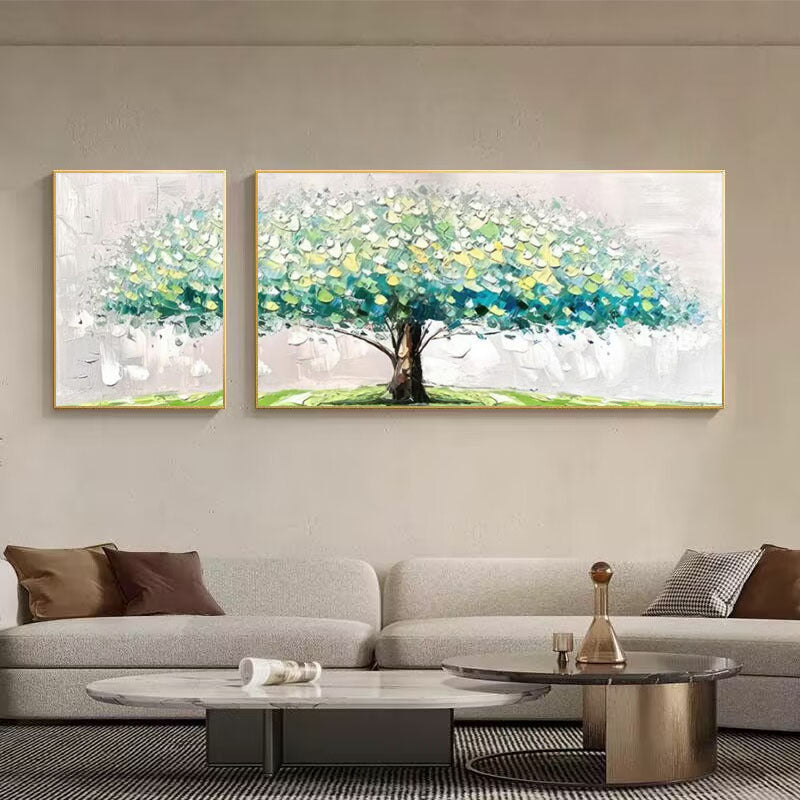 Abstrakte Baumlandschaft Leinwandkunst