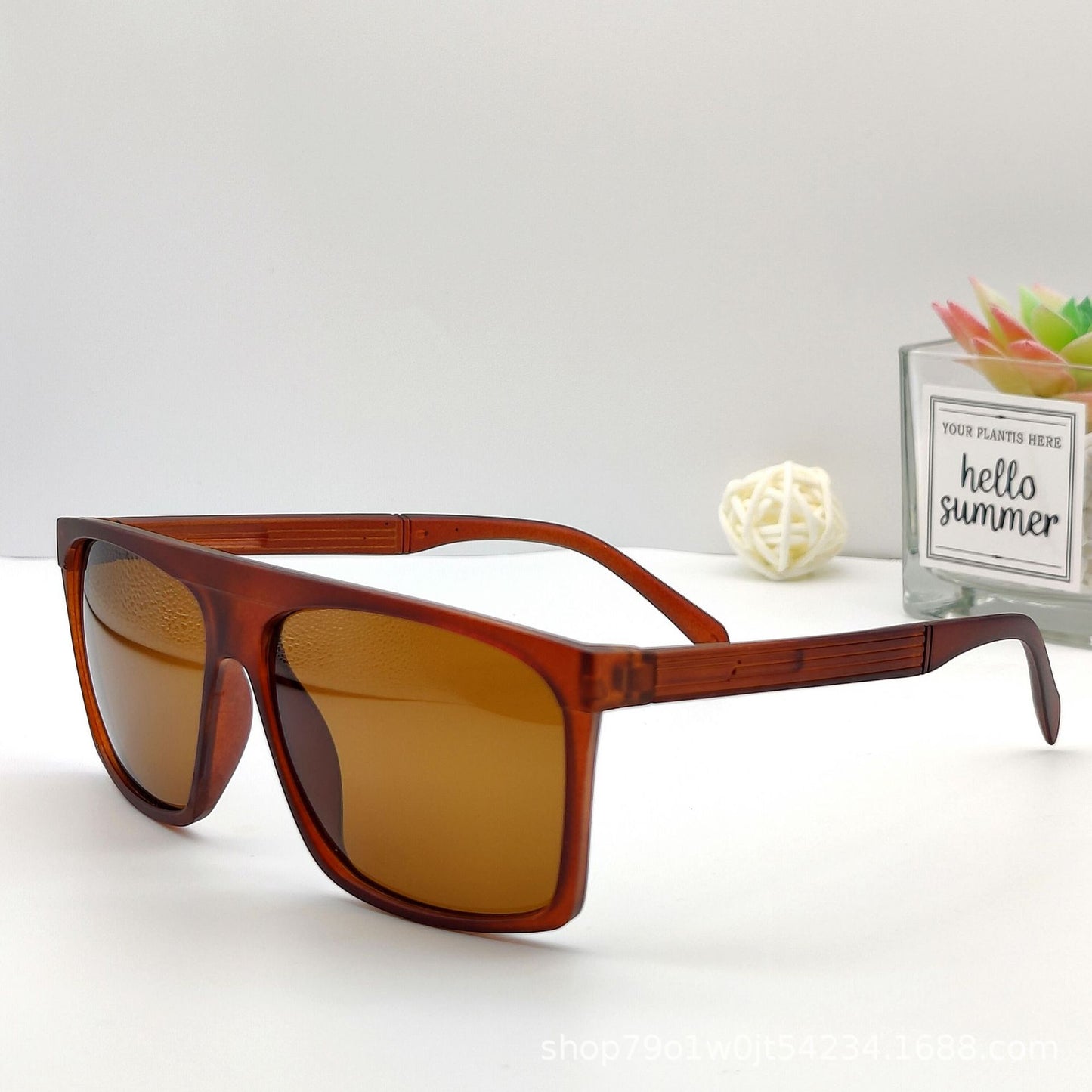 Damen Retro Oversized-Sonnenbrille Brehn