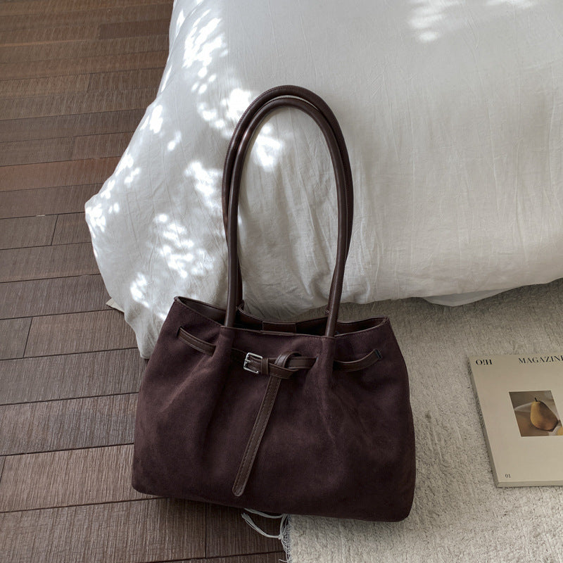 Weiche Wildleder-Tote Tasche