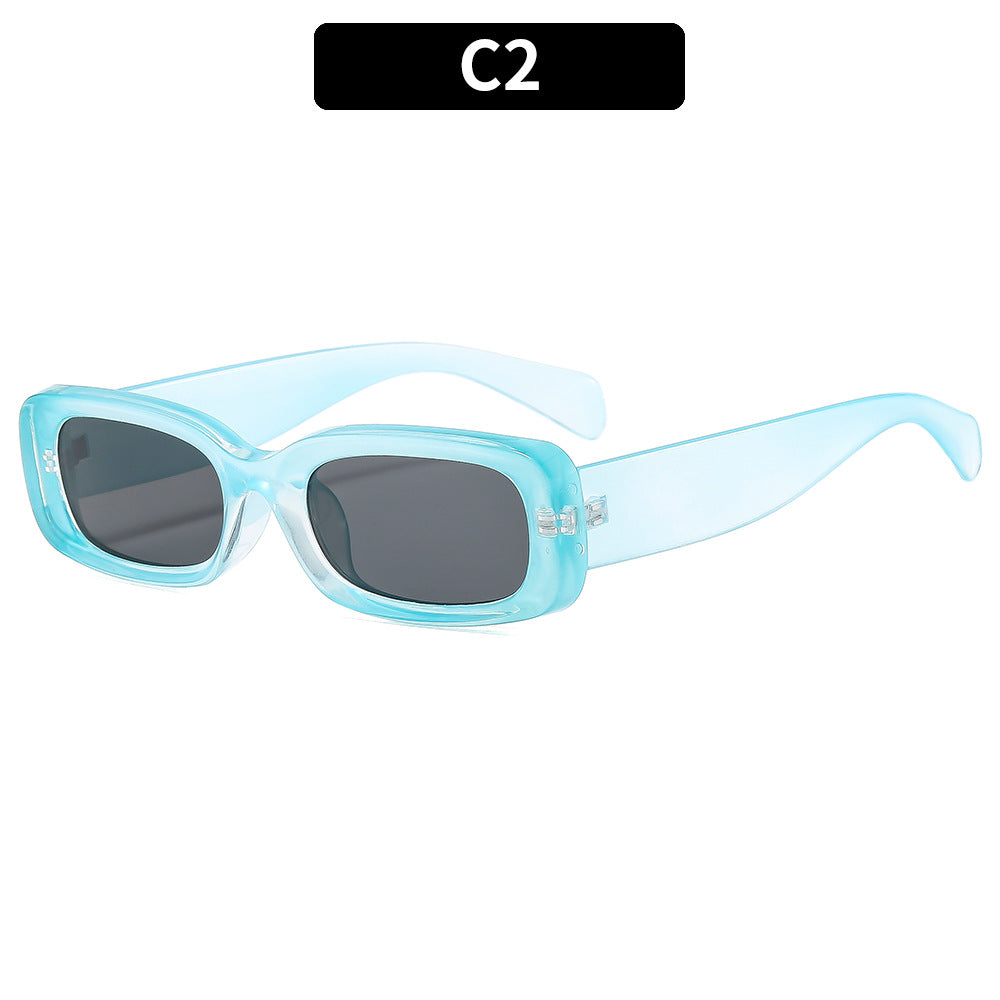 Schicke rechteckige Sonnenbrille
