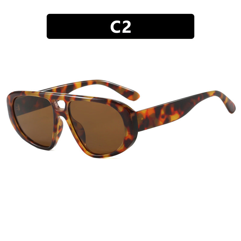 Damen sportliche Sonnenbrille mit breitem strapazierfähigem Rahmen und polarisierten Gläsern Brehn