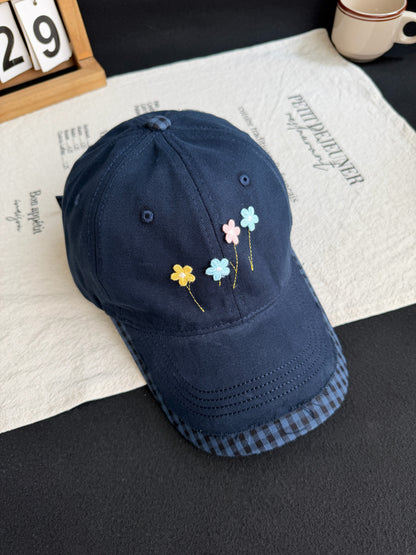 Gestickte Blumen Baseballmütze
