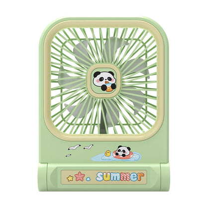 Damen Tragbarer Mini-Ventilator im verspielten Panda-Design Brehn