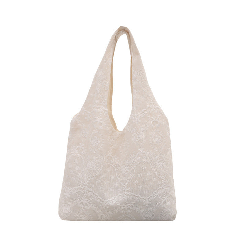 Elegante Schultertasche mit Spitzenbesatz Brehn