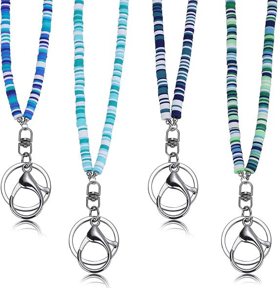 Bunte Perlen ID Badge Halter Lanyard Brehn