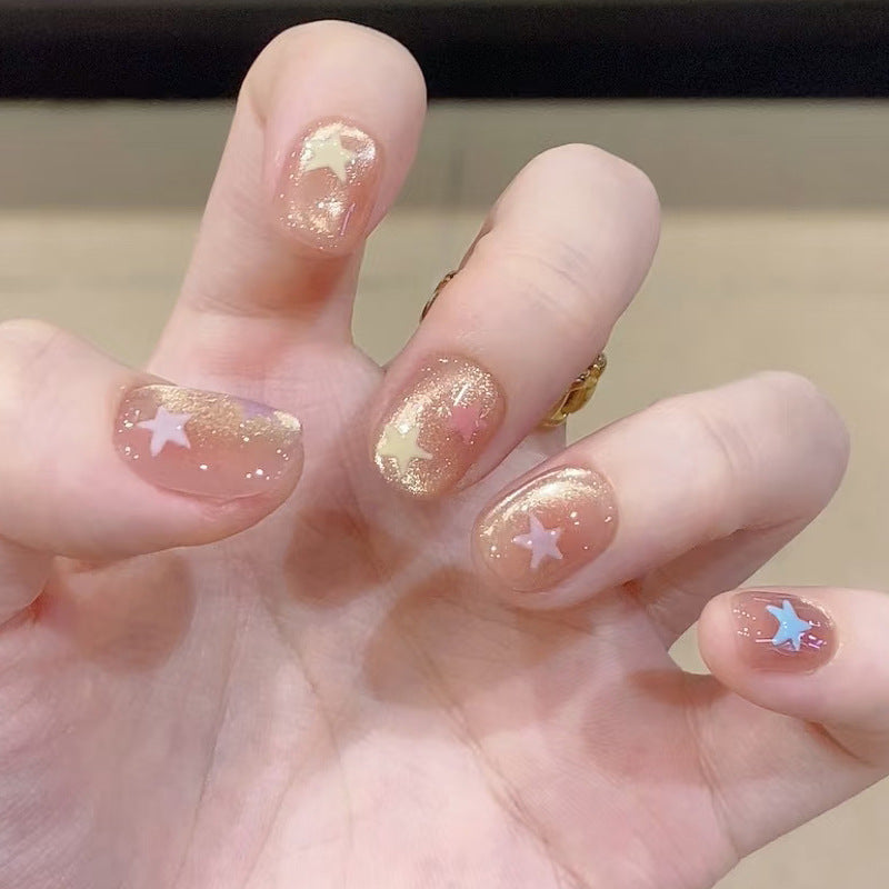 Stern-Themen Glitzernde Nagelkunst Brehn