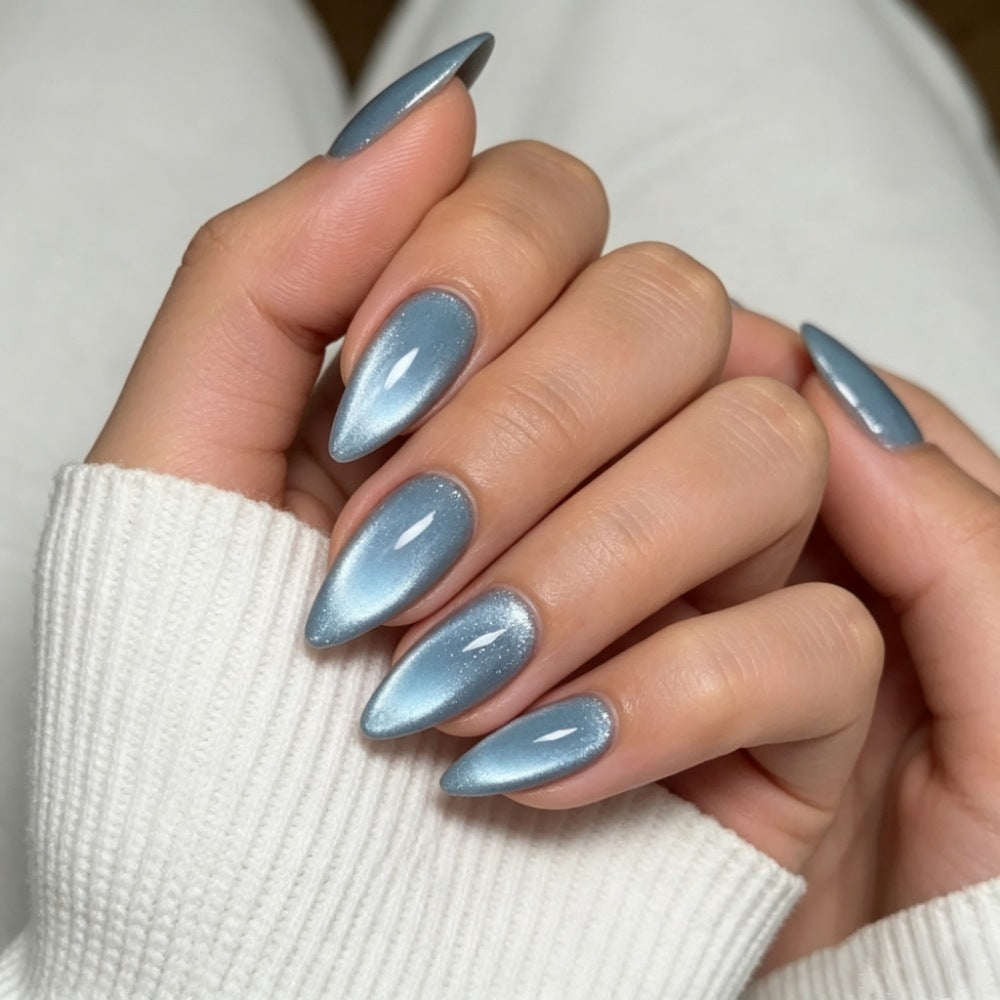 Stiletto Press-On Nail Set mit glänzendem Farbverlauf-Finish Brehn