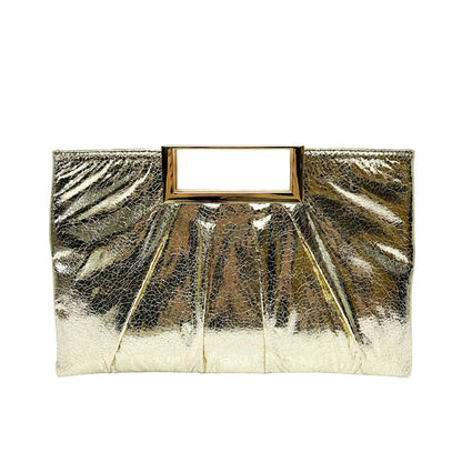 Stylische Plissierte Clutch-Tasche