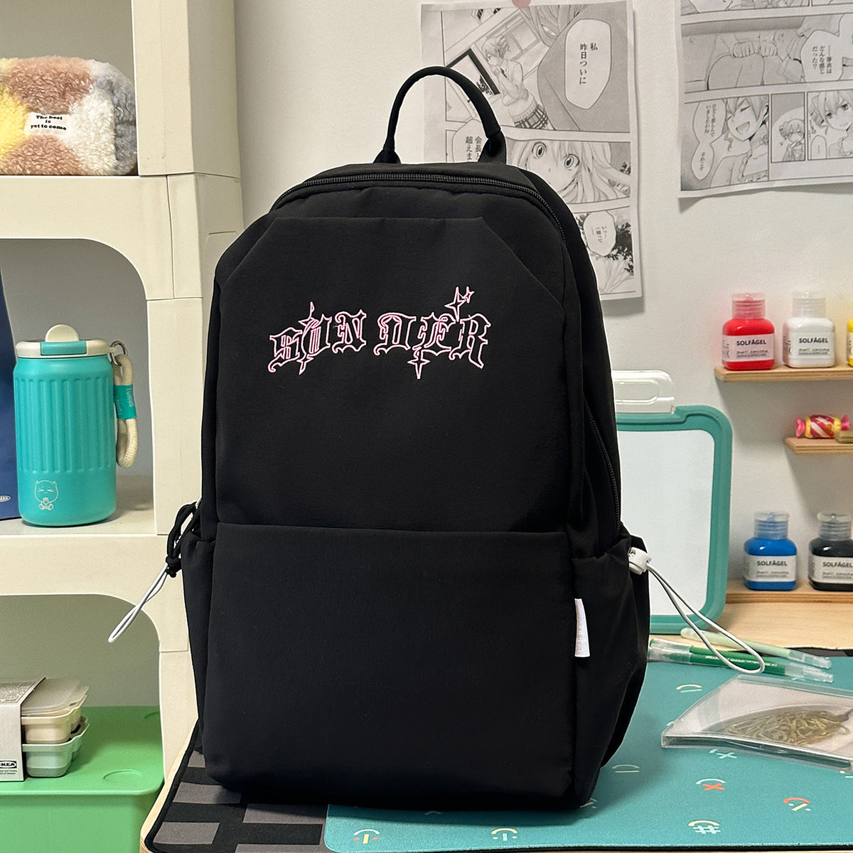 Stylische gestickte Rucksack Brehn 1791206064