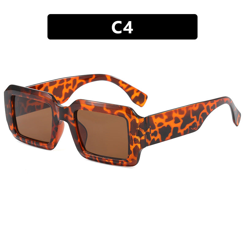Damen oversized quadratische Sonnenbrille mit modernem Kunststoffrahmen Brehn