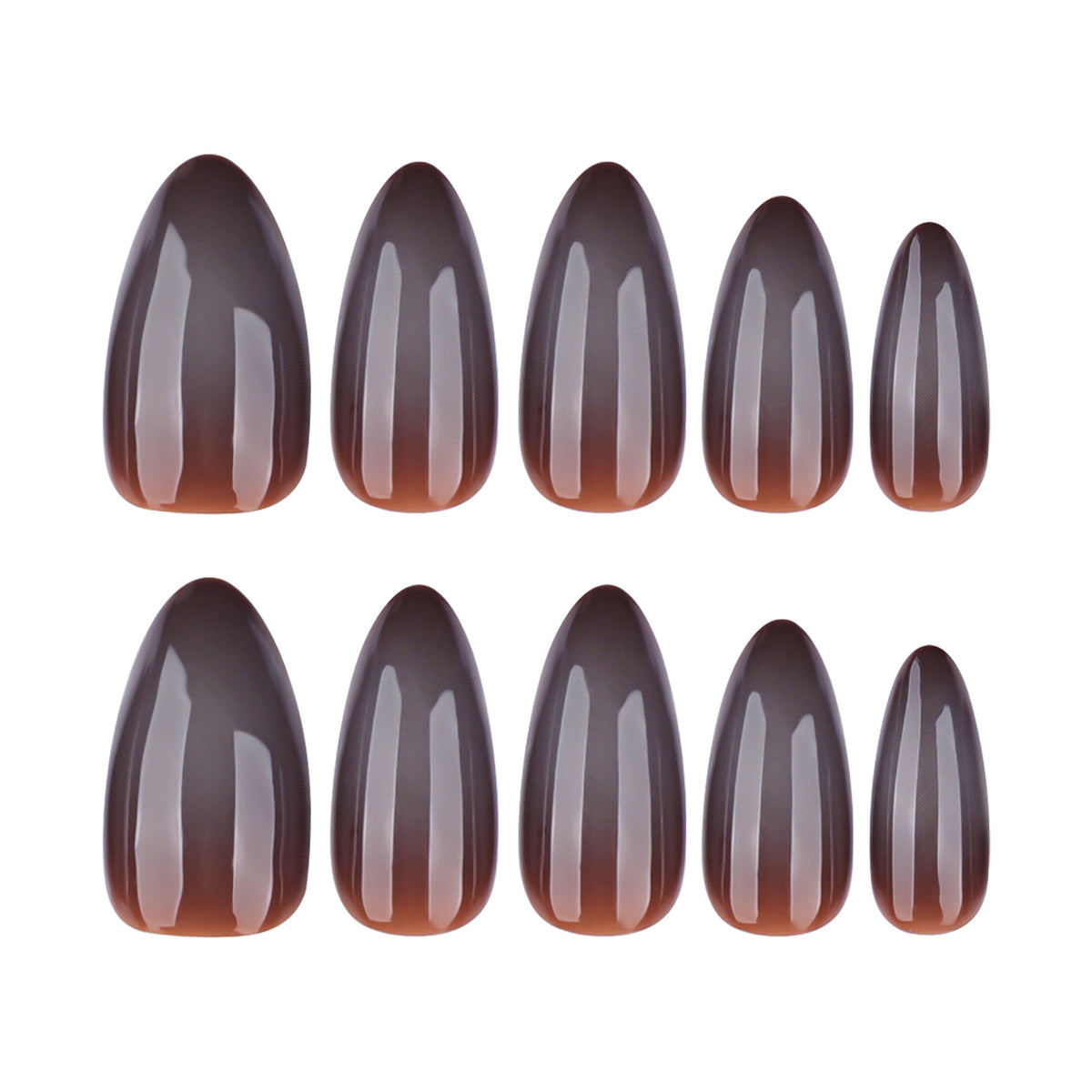 Kunstvolle Nagelverlängerungen im eleganten Bananen-Design Brehn