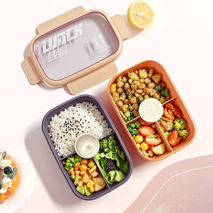 Vielseitige auslaufsichere Lunchbox mit Besteck