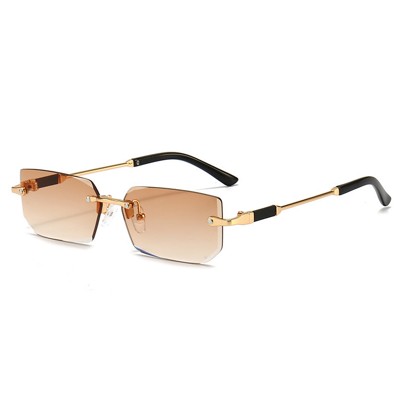 Damen elegante und modische Sonnenbrille mit transparentem Rahmen Brehn