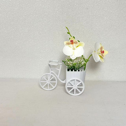 Dekorativer Fahrrad-Blumentopf für Garten Heim Anzeige
