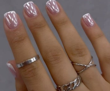 Elegante französische Spitzen-Acryl-Nagelverstärkungen Brehn 1789915301