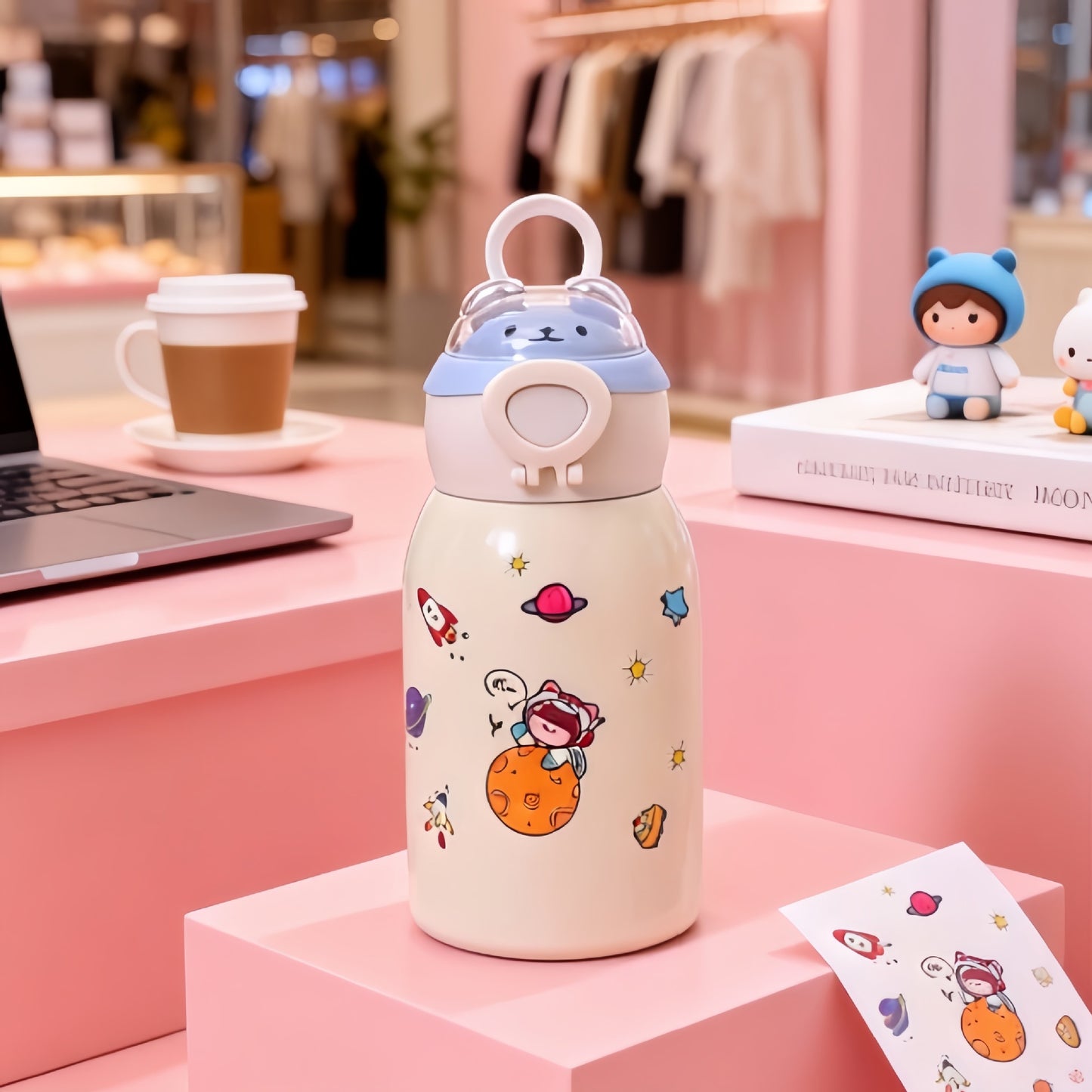 Damen Trinkflasche mit einzigartigem Astronauten-Design Brehn