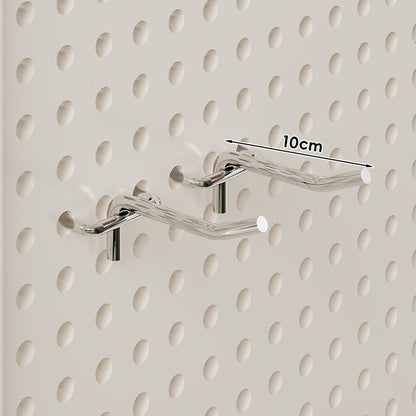 Wandmontiertes Lochplatten-Organisationspaneel mit modularen Haken