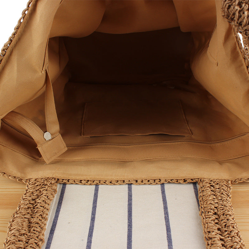 Makramee Tragetasche mit Geometrischem Muster Brehn