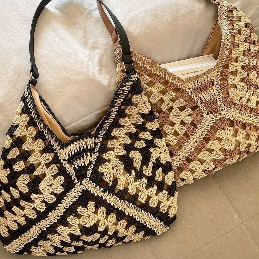 Makramee Schultertasche Im Modernen Design Brehn