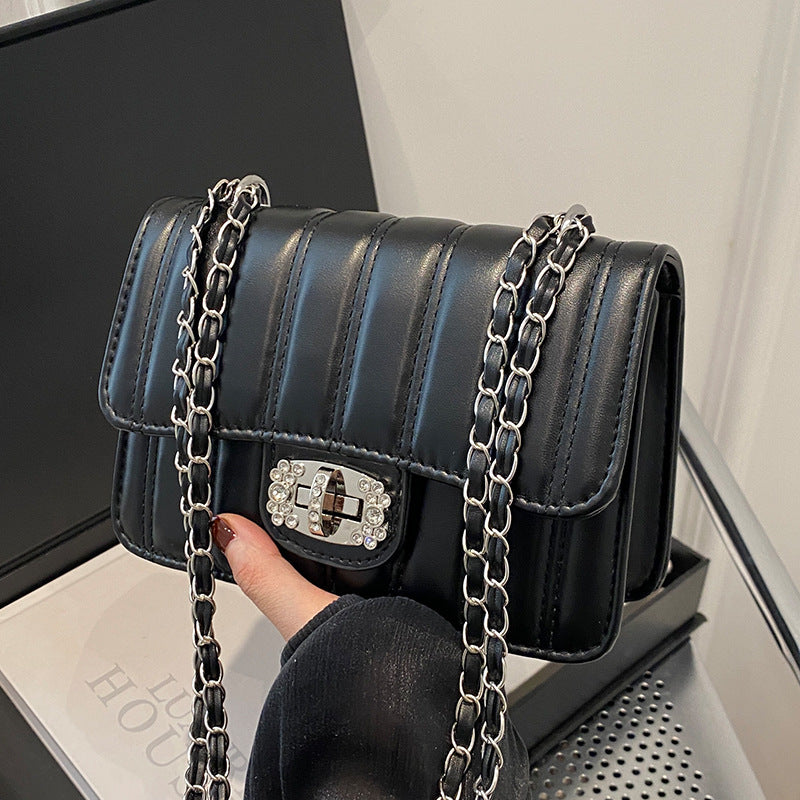 Elegante gesteppte Kette Umhängetasche