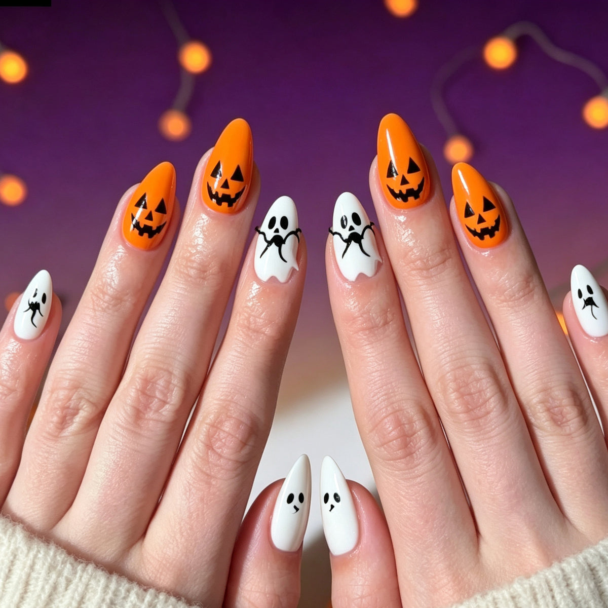 Halloween-Themen-Nail-Art Brehn