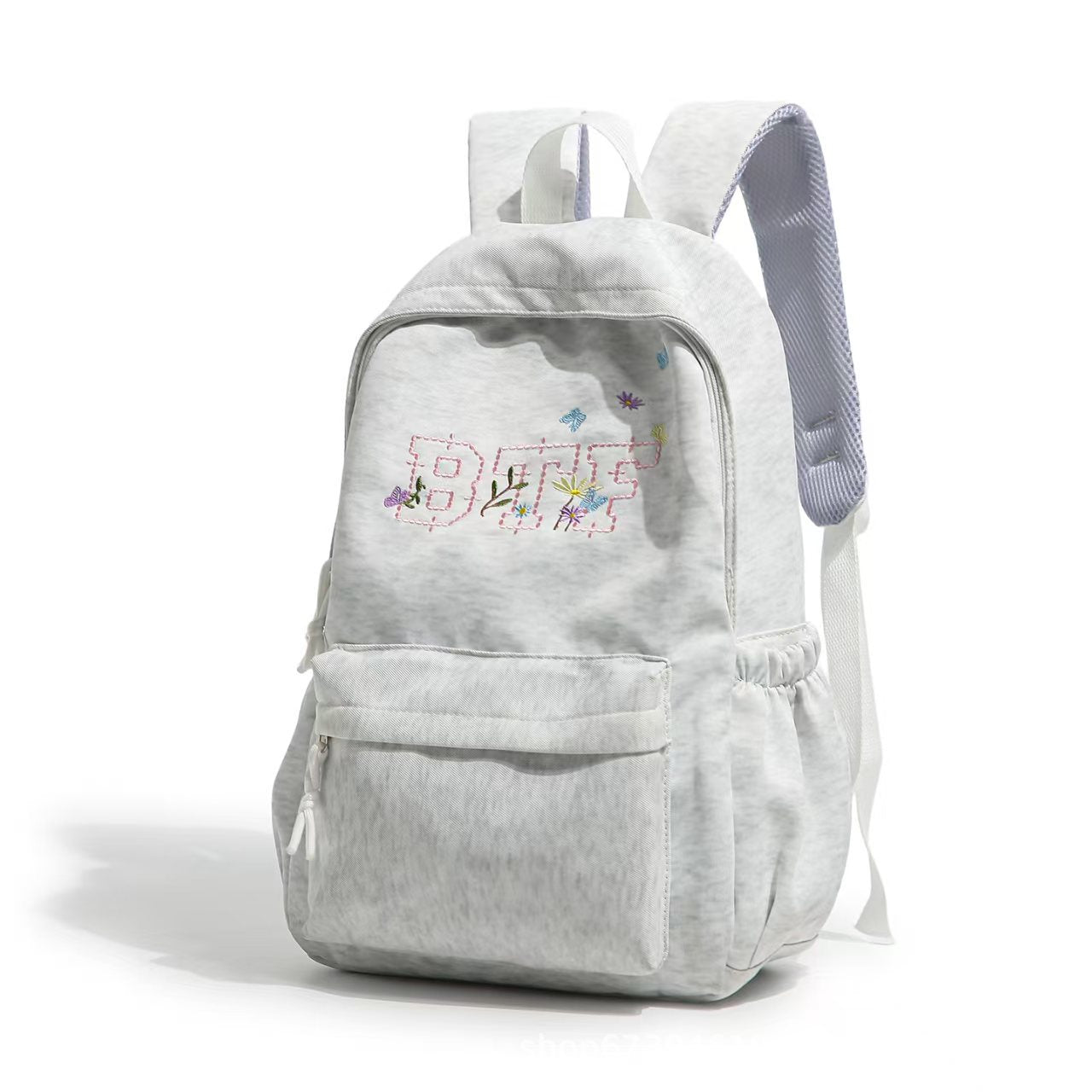 Bestickter Blumenmuster-Rucksack Brehn