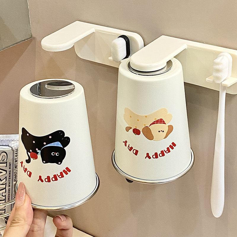 Edelstahl Trinkbecher mit Fröhlichem Hunde-Design Brehn