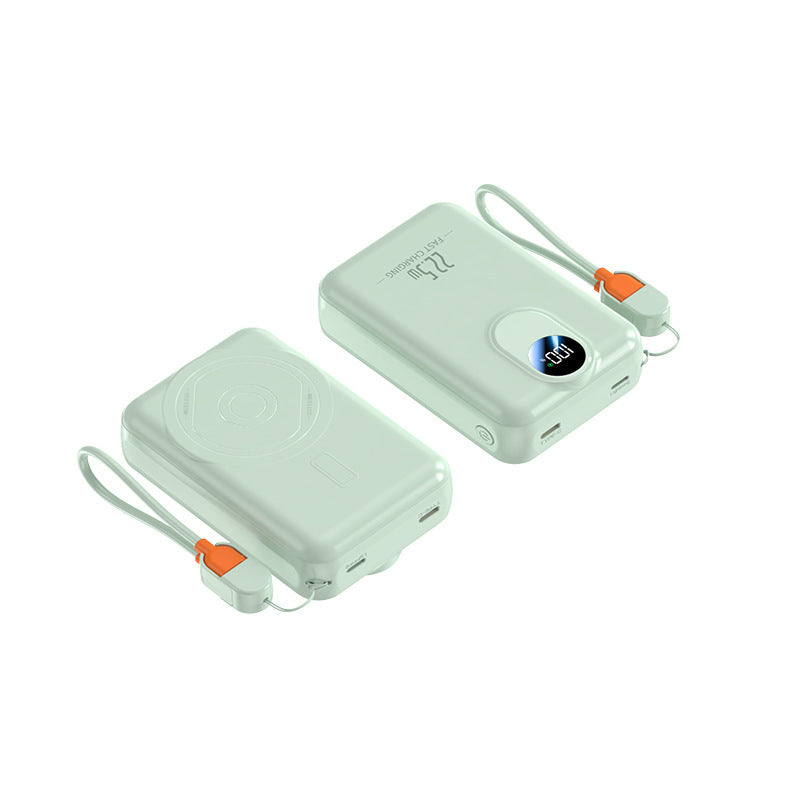 Tragbare Powerbank mit Integrierter Wireless-Ladefunktion und Digitaler Anzeige Brehn