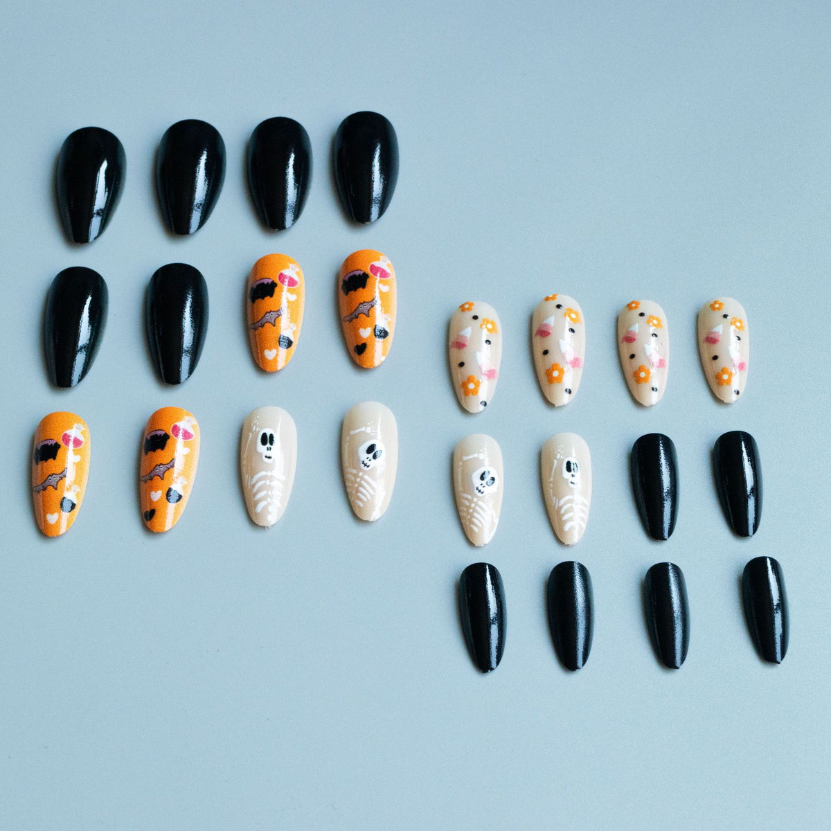 Künstlerisches Halloween-Themen Nagelkunstset