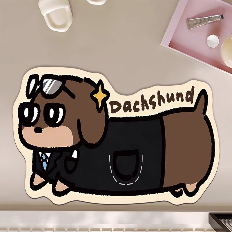 Süße Cartoon-Otter-Themen-Badmatte Brehn