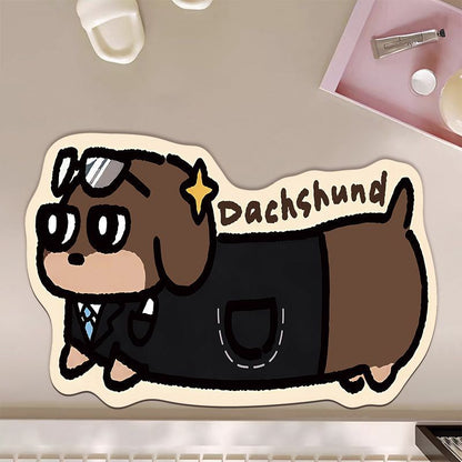 Süße Cartoon-Otter-Themen-Badmatte Brehn
