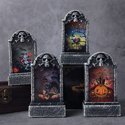 Dekorative LED Gespenster Friedhof Laterne Brehn