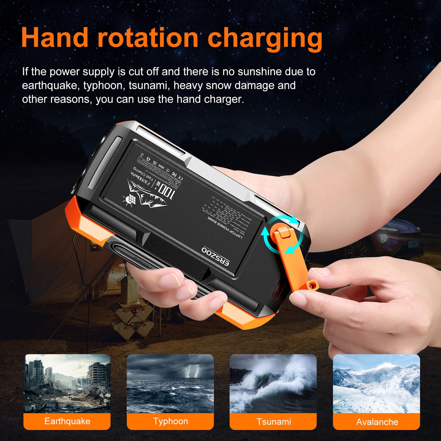 Tragbare Solar Powerbank Brehn