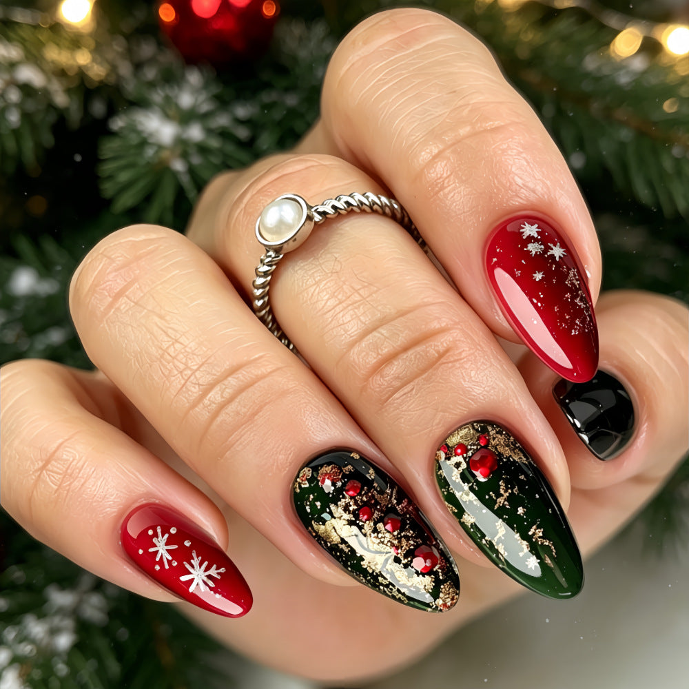 Kunstnägel Im Festlichen Weihnachtsdesign Brehn 1787298787
