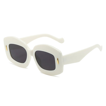 Zeitgenössische Chunky Rahmen Sonnenbrille Brehn