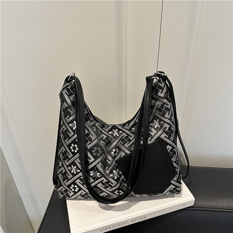 Stylische geometrische Muster Schultertasche Brehn