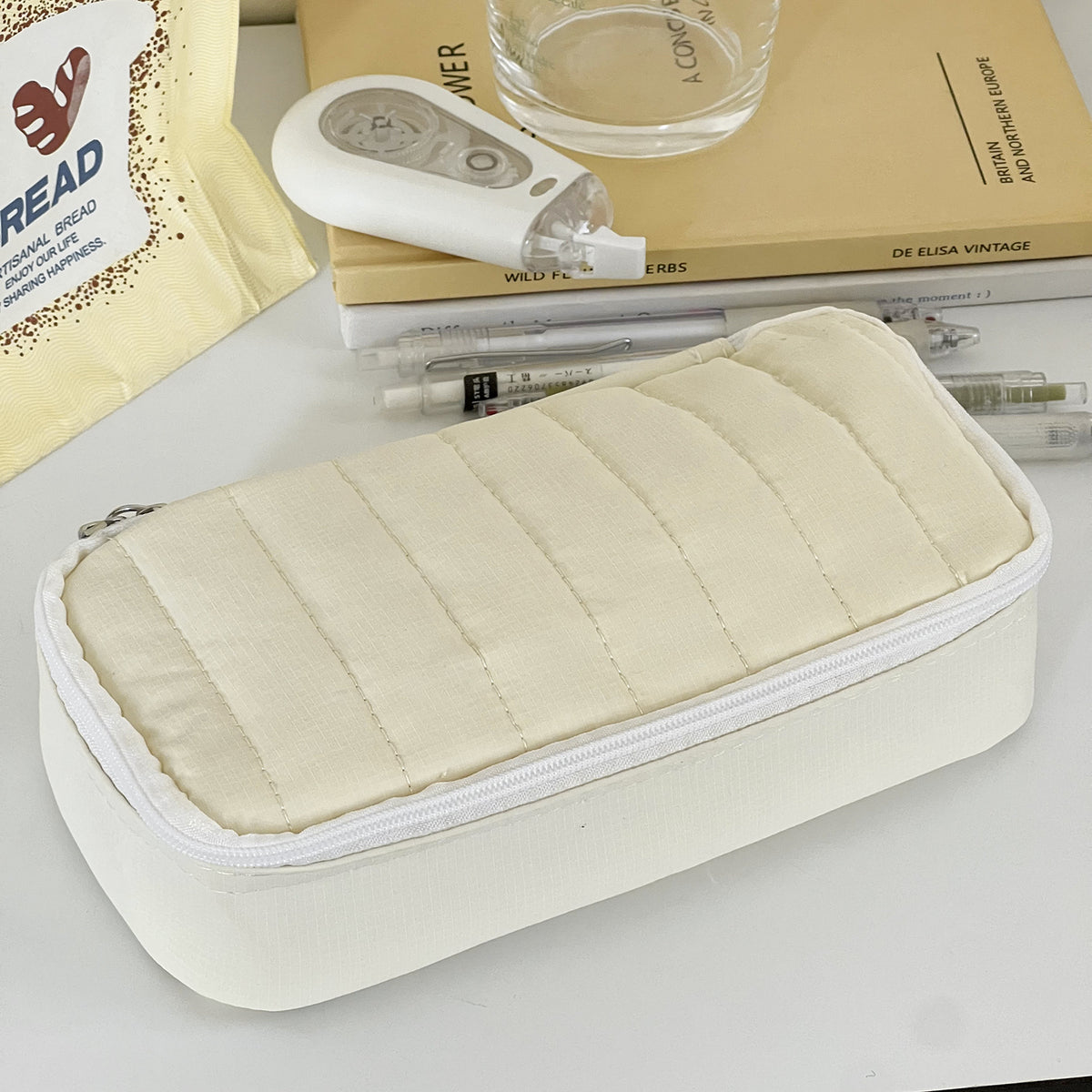 Gepolstertes Multi-Compartiment Stiftemäppchen