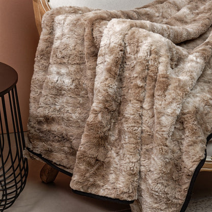 Damen luxuriöse Kuscheldecke mit samtiger Textur Brehn