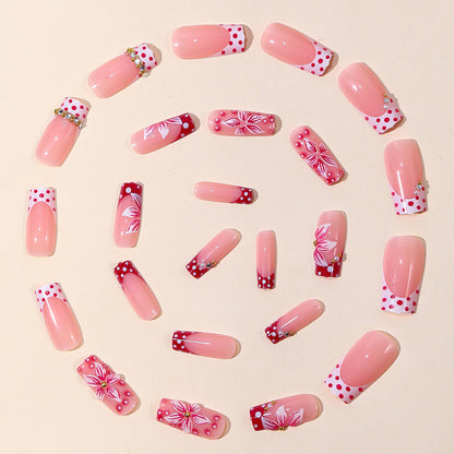 Dekorative florale Nagelkunstverlängerungen Brehn