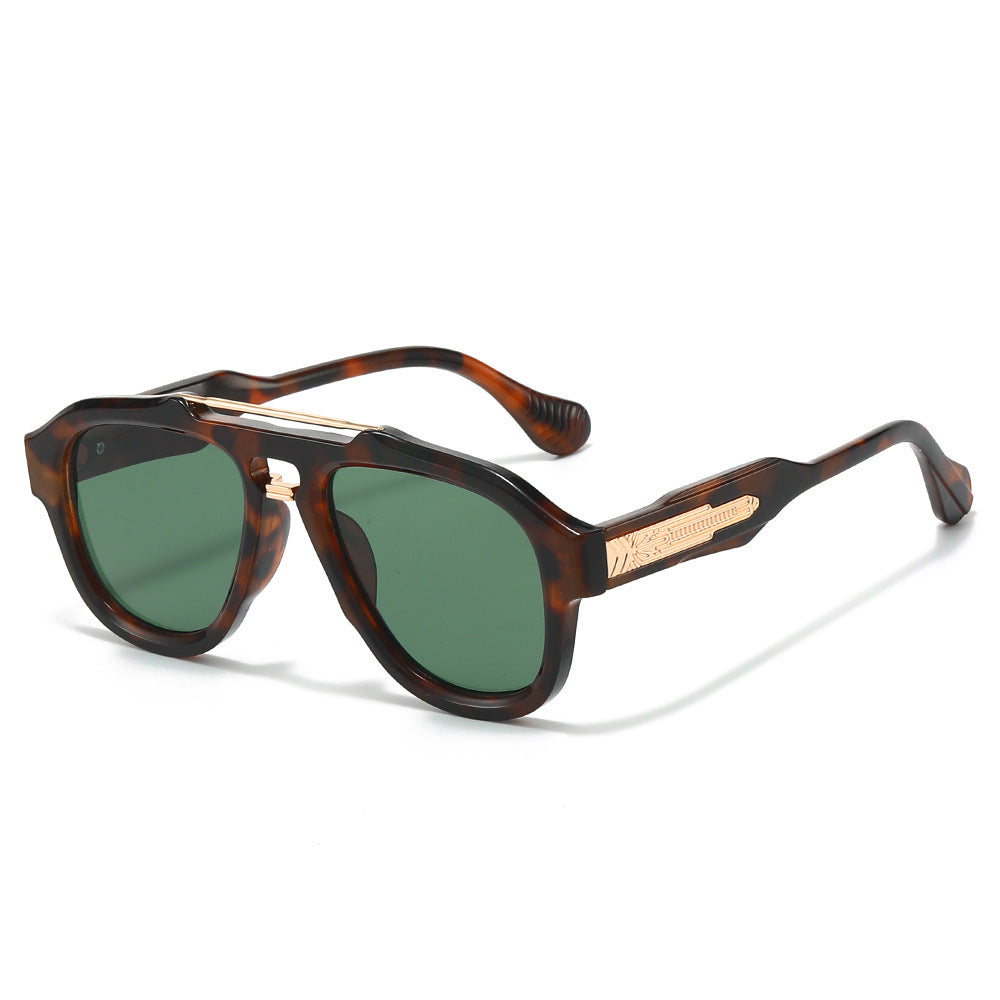 Modebewusste semi-transparente Schild-Sonnenbrille Brehn